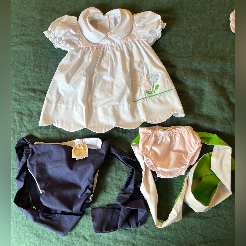 Beaufort Bonnet dress and Diaper covers